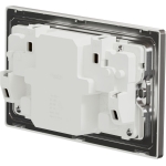 Schneider Electric 施耐德電氣 NUX25DACQUS_SS UNICA X 13A 250V~ 雙位雙極開關插座連USB A+C 21W (炫星銀)